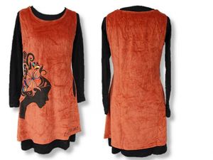 Hovedbilde Kjole med brodert ansikt, ...