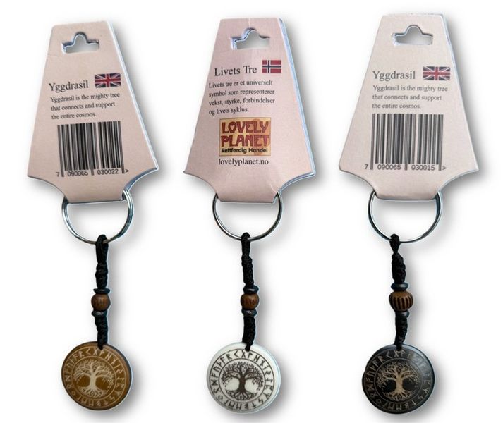 N&oslash;kkelringer i bein med norr&oslash;ne vikingsymboler