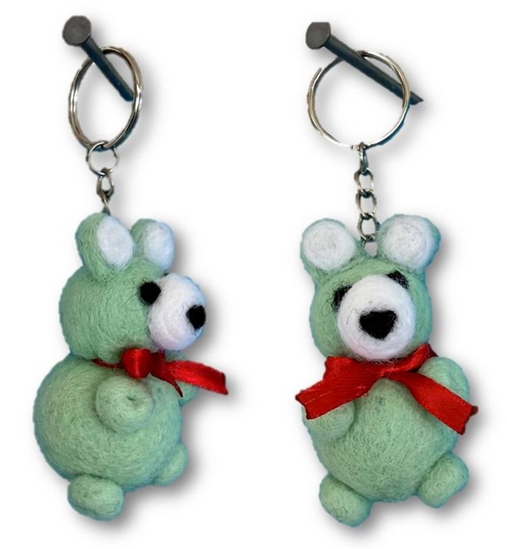 Nøkkelring med teddybjørn