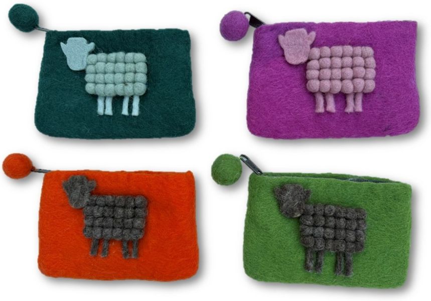 Liten pung med s&oslash;t sau