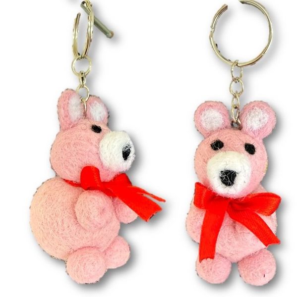 N&oslash;kkelring med teddybj&oslash;rn