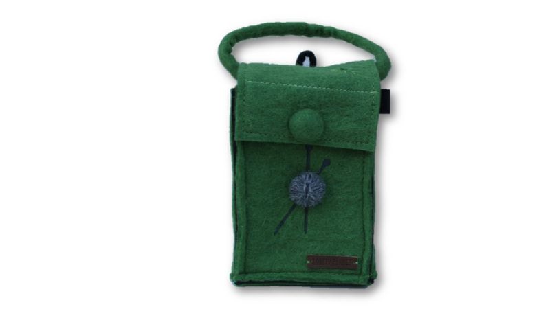Nøsteholder/mini strikkeveske